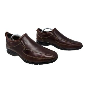 Cole Haan Slip On Loafers 11M Mens Everett Brown Leather Bicycle Toe Casual Shoe